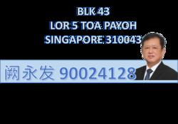 Blk 43 Lorong 5 Toa Payoh (Toa Payoh), HDB 4 Rooms #154534802